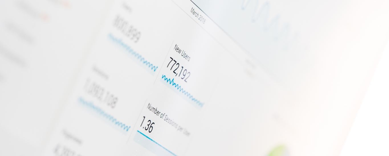 Screenshot of Google Analytics data