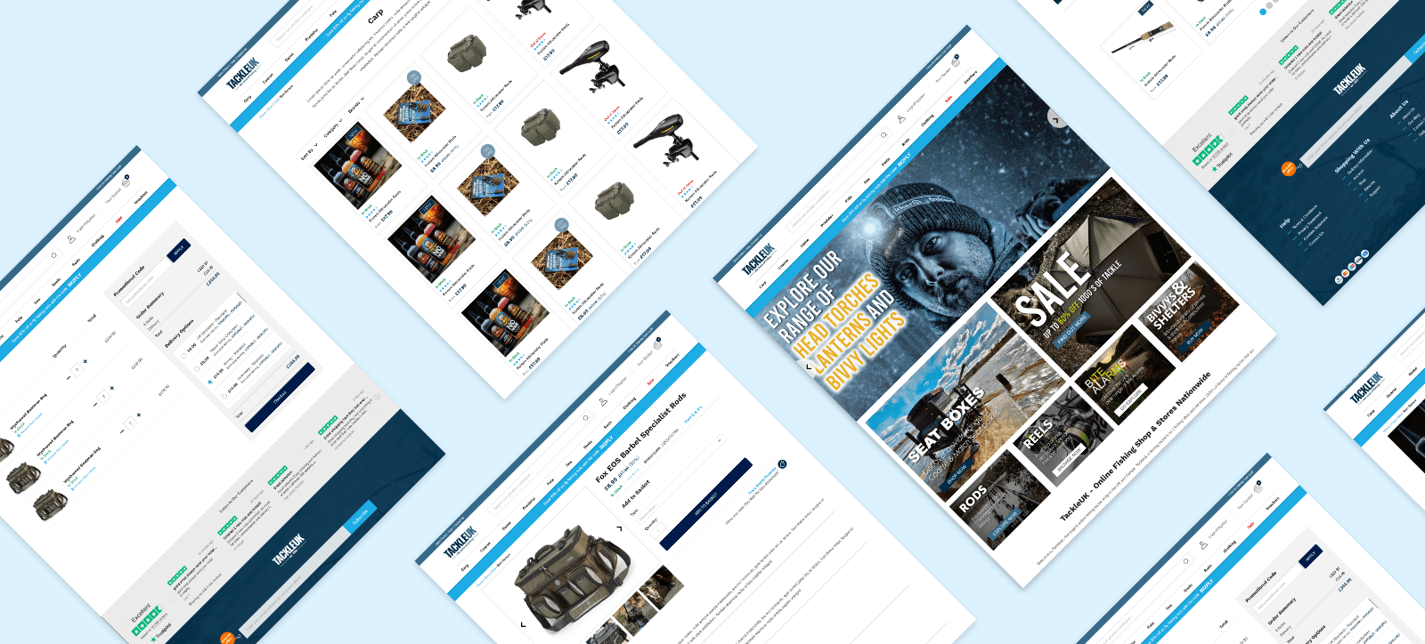 Ecommerce Web Development for a Fishing Tackle Website